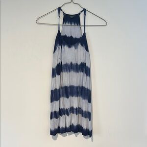 Raviya Navy and White Tie-Dye Dress